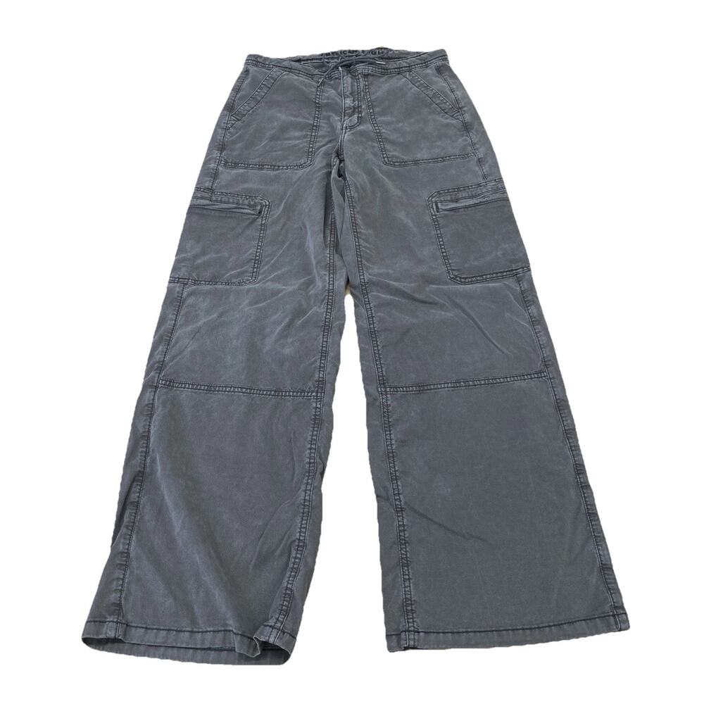 American Eagle Baggy Wide Leg Cargo Pants Women’s Size 6 Skater Grunge Goth